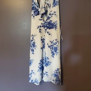 Lulus blue floral dress